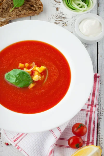 Domates gazpacho çorbası — Stok fotoğraf