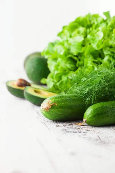 Mezcla de verduras verdes — Foto de Stock