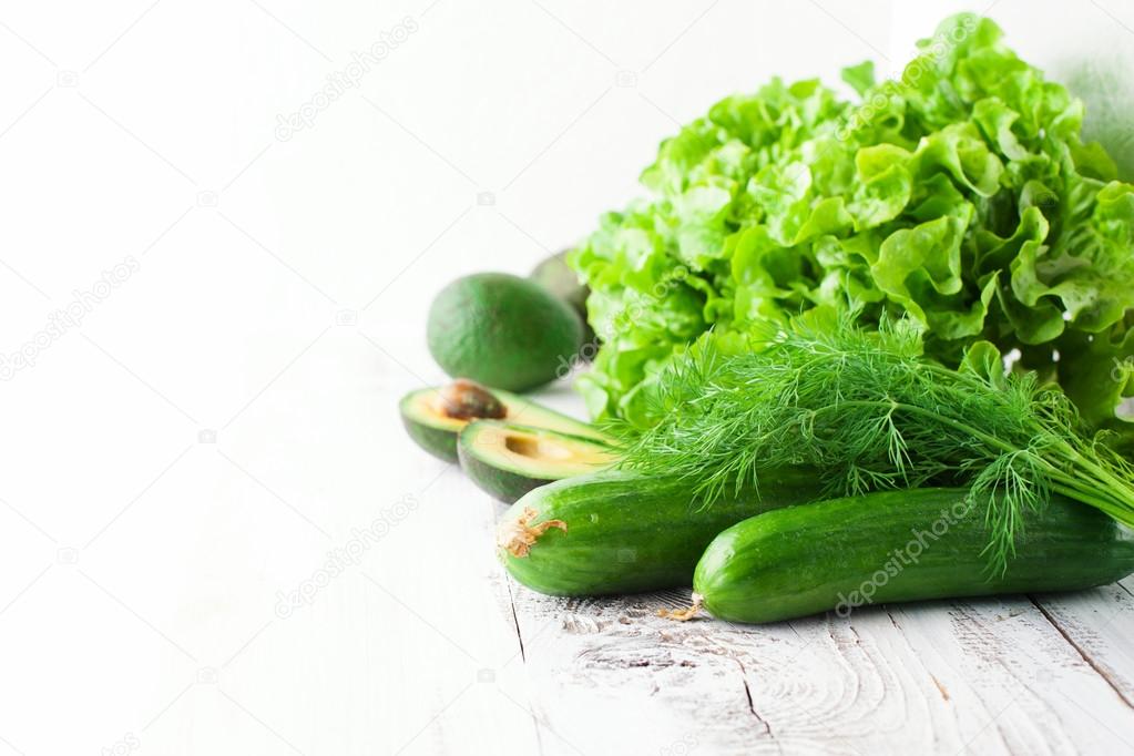Mix of green vegetables