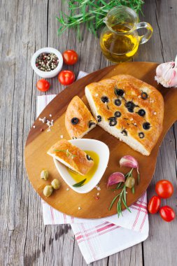 İtalyan focaccia ekmek