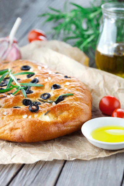 Ψωμί focaccia ιταλική — Φωτογραφία Αρχείου