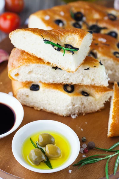 Pan de focaccia italiano —  Fotos de Stock