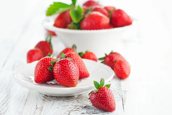 Verse aardbeien — Stockfoto