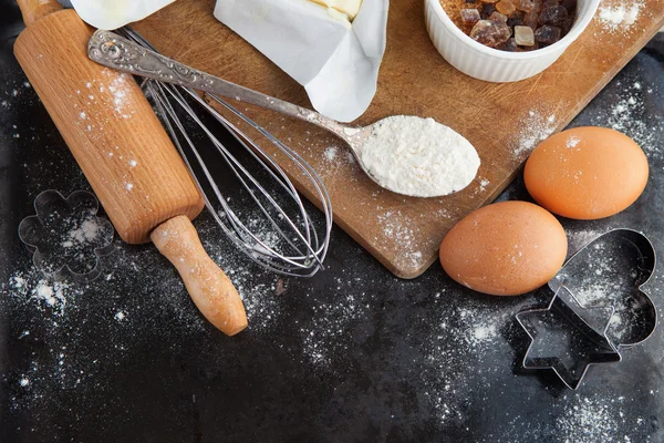 Ingrédients gâteau de cuisson — Photo