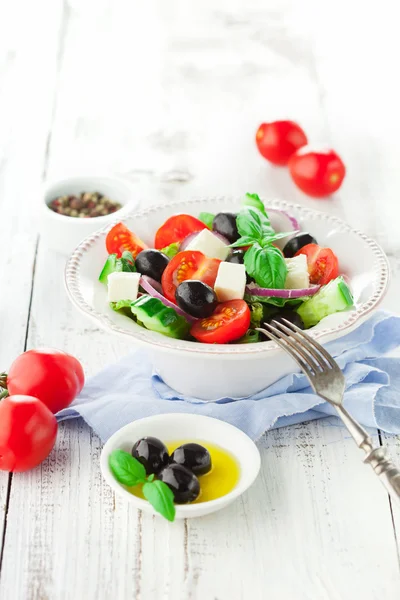 Tasty Greek Salad — Stock Photo, Image