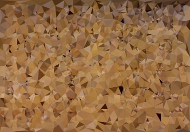 Kahverengi poligonal mozaik arka plan, vektör çizim