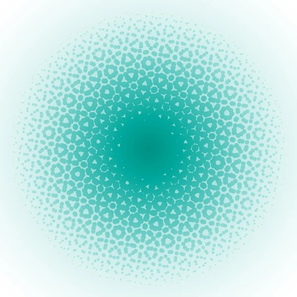 Croisement chevauchement de demi-ton cercle vert — Image vectorielle