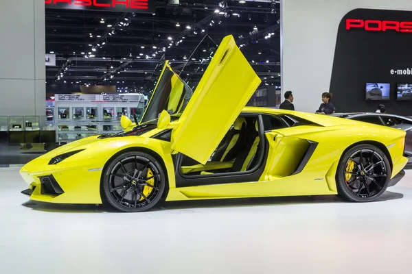 兰博基尼 Aventador Lp 700-4 表明在泰国第 37 届 Bangk — 图库照片