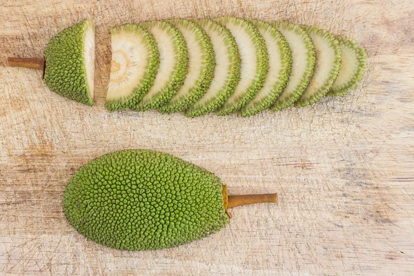 Plátky nezralých jackfruit — Stock fotografie