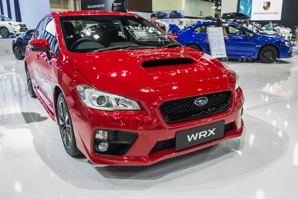 Subaru wrx zeigte in thailand das 37. bangkok international mot — Stockfoto