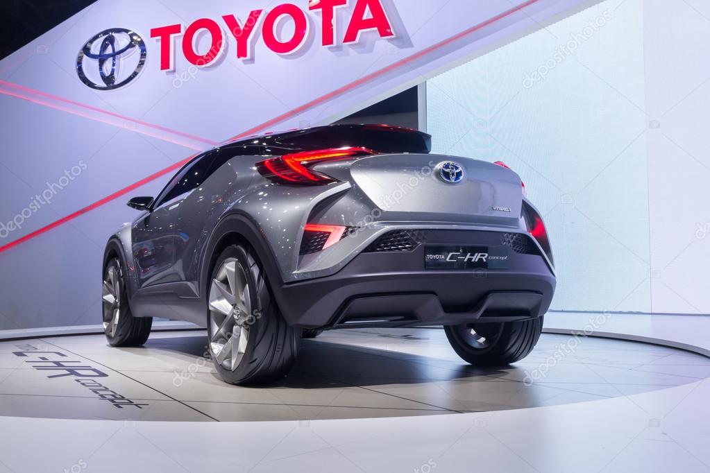 NONTABURI, THAILAND - 23 MAR : Toyota C-HR Concept,a hybrid car showed in Thailand the 37th Bangkok International Motor Show on 23 March 2016