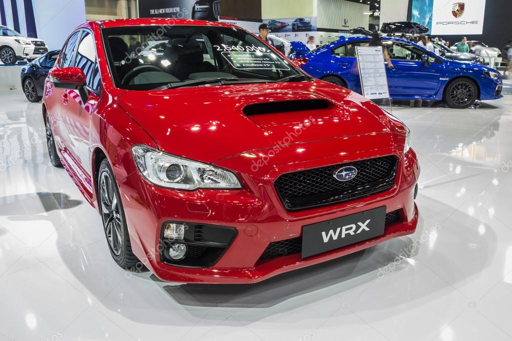 NONTABURI, THAILAND - 23 MAR : Subaru WRX showed in Thailand the 37th Bangkok International Motor Show on 23 March 2016