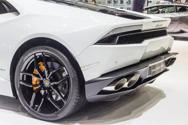 : Lamborghini Huracan,entry-level supercar, showed in Thailand t — Stock Photo, Image