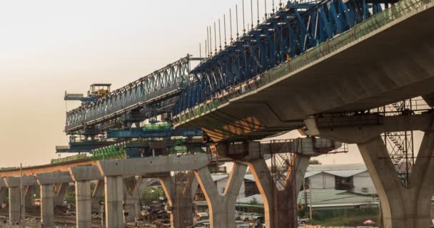 Maneira expressa canteiro de obras — Vídeo de Stock