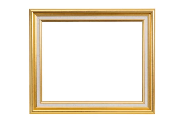 Antieke gouden frame geïsoleerd op wit — Stockfoto