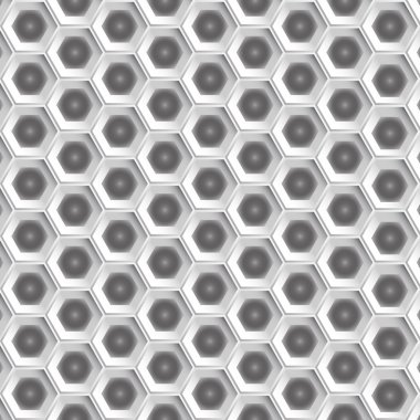 Beyaz altıgen desen arka plan