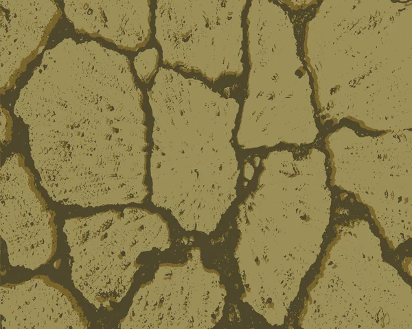 Riss Textur der trockenen Erde — Stockvektor