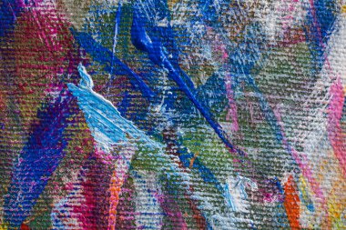 Doku ve renk tuval üzerine kapatın