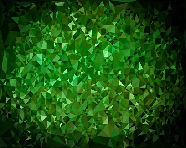 Abstrakter dreieckiger grüner Hintergrund. Vektor — Stockvektor