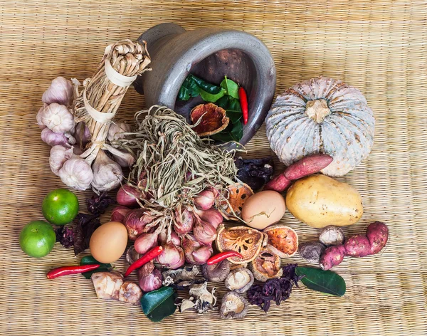 Stilleben av livsmedel och vegetabiliska — Stockfoto