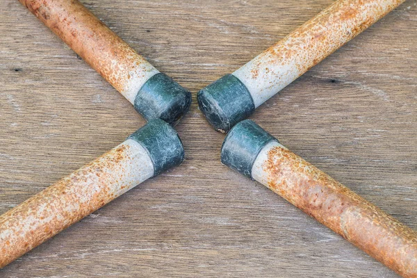 Grunge de perna de dobra de mesa de perna de portão — Fotografia de Stock