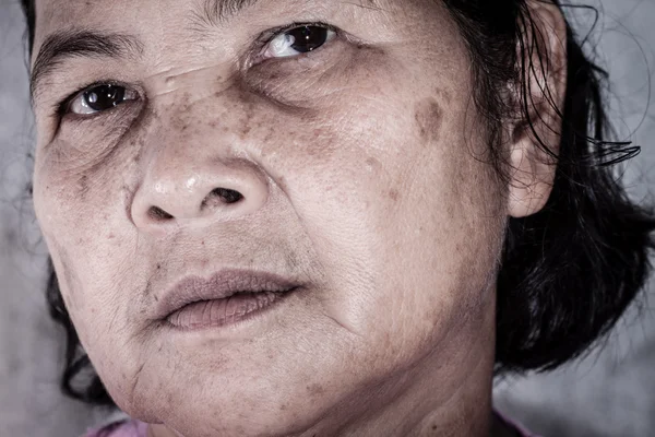 Close Portrait Years Old Thai Woman — Stock Photo, Image