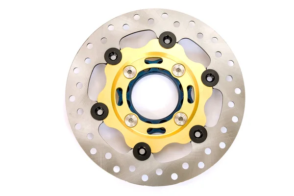 Isolated new disc brake for motorcycle — Stock Photo, Image