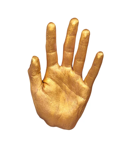 Golden hand — Stock Photo, Image