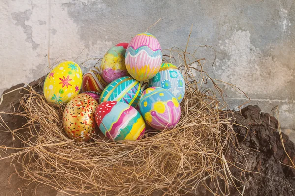 Set renkli Paskalya yortusu yumurta — Stok fotoğraf
