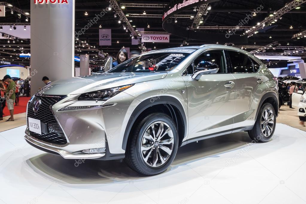 Nonthaburi,Thailand - March 26th, 2015:The all-new 2015 Lexus NX 300h Hybrid,on display,showed in Thailand the 36th Bangkok International Motor Show on 26 March 2015