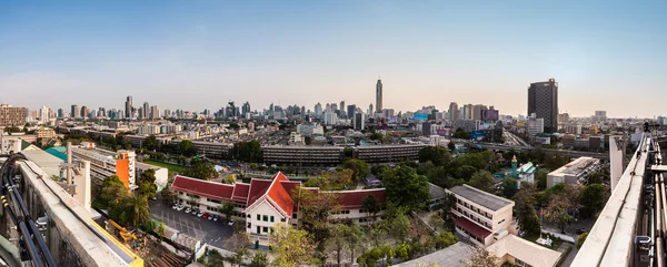 Panaroma de paisaje urbano, Bangkok Tailandia —  Fotos de Stock