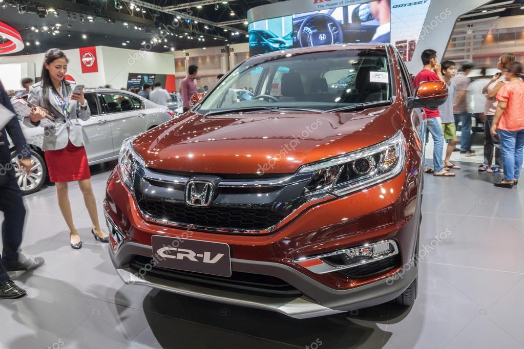 Nonthaburi,Thailand - March 26th, 2015: Honda CR-V on display,showed in Thailand the 36th Bangkok International Motor Show on 26 March 2015