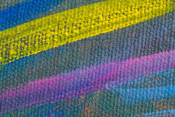 Close up textura e cor na tela — Fotografia de Stock