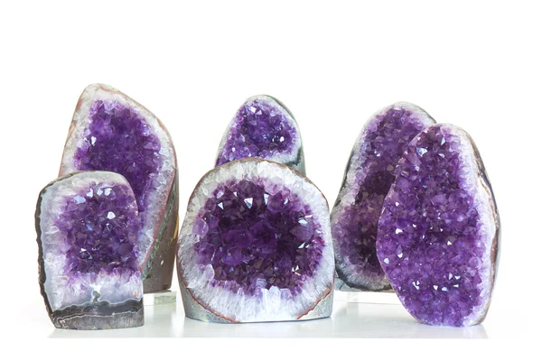 Set aus Amethyst-Kristall — Stockfoto