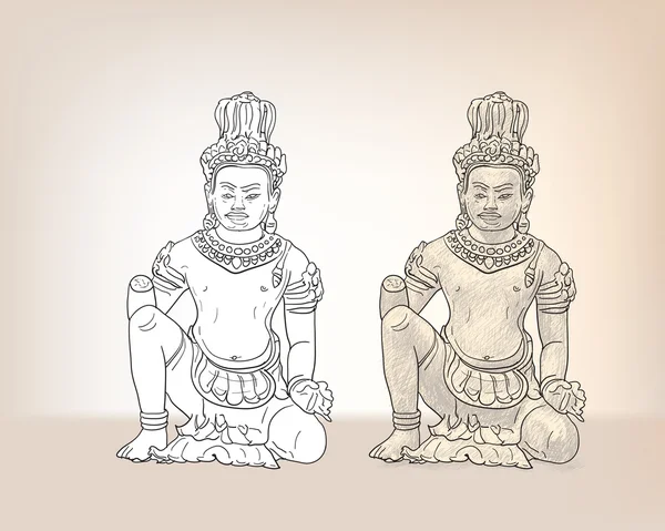 Рисование Вишвакамана — стоковый вектор