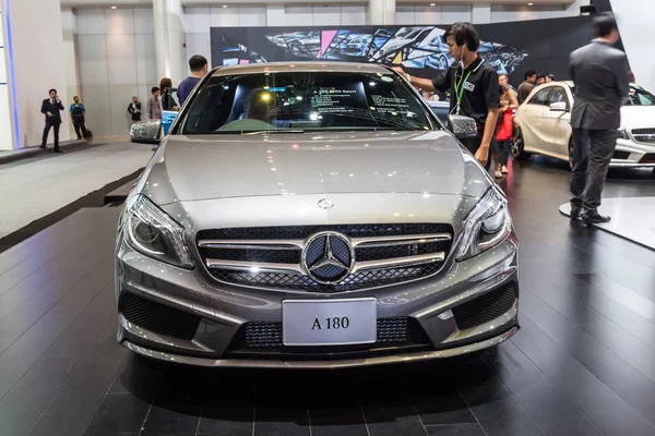 Mercedes Benz-A180 on display — 图库照片