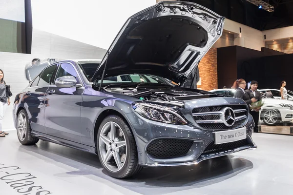 Mercedes Benz-The new C-Class on display — стокове фото