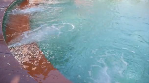 Fechar Piscina Sistema Sal — Vídeo de Stock