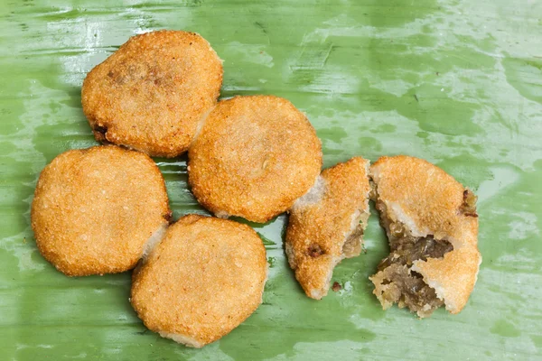 Fried sweet flour with grind green bean — Stock Photo, Image