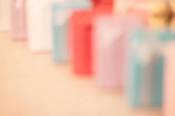 Nieostrości mały prezent boxu na Tkaniny meblowo-dekoracyjne — Zdjęcie stockowe