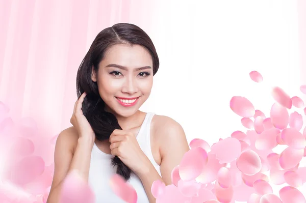 Asian beautiful woman skin care — Stock Photo, Image