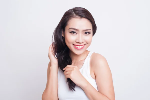 Asyalı güzel kadın Cilt Bakımı