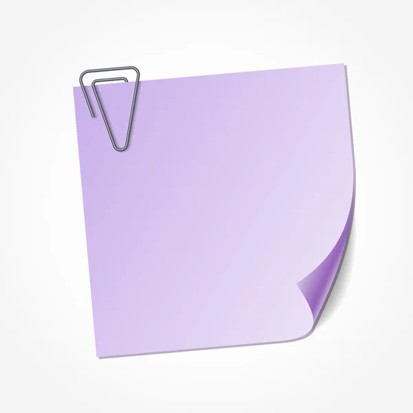 Violet sticky note — Stock Vector