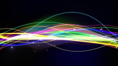 Soyut renkli çizgiler döngü