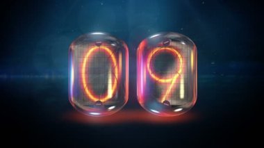 Nixie tüp geri sayım