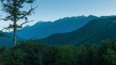 Dağlar zaman atlamalı Sunrise