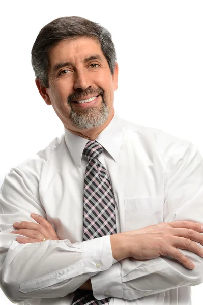 Empresario hispano sonriendo — Foto de Stock