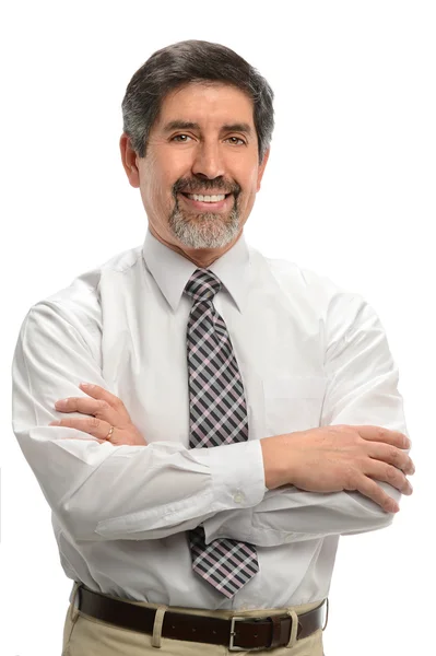 Hispanic Businessman Smiling — Stock Photo, Image