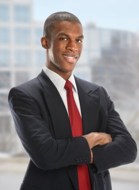 Afrikalı Amerikalı iş adamının portresi
