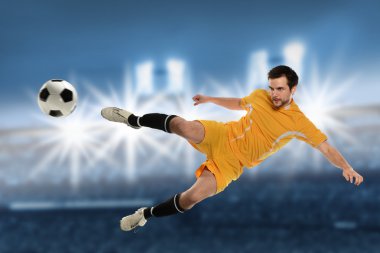 Futbolcu iş başında